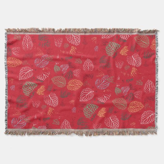 Couverture Automne, Motif Feuille (Devant)