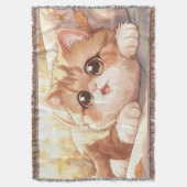 Couverture “Autumn Dream Scottish Fold Throw Blanket” (devant Vertical)