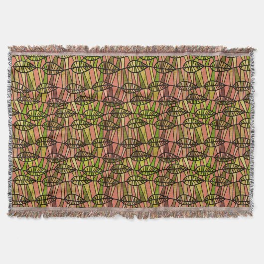 Couverture Autumn Leaf Motif Modern Thailouse Blanket (Devant)