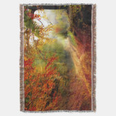 Couverture Autumn Leaves and Trees Covering Dirt Road (devant Vertical)