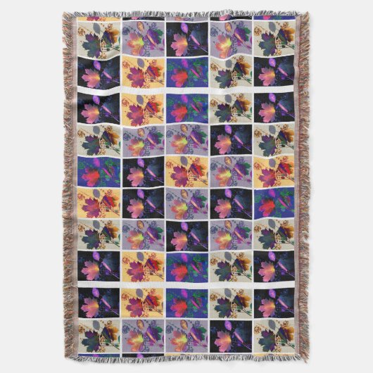 Couverture Autumn Leaves Rustic Patchwork (devant Vertical)