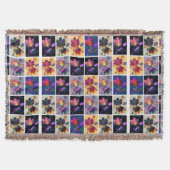 Couverture Autumn Leaves Rustic Patchwork (Devant)