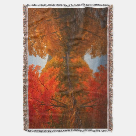 Couverture Autumn Lost Maples Throw Blanket - Fall Foliage (devant Vertical)