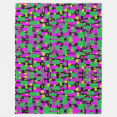 Couverture avec violet vert et noir Art géométriqu (Devant)