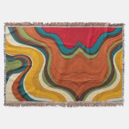 Couverture Avocado Gold Aurora – Groovy Wall Art (Devant)