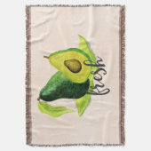 Couverture Avocado vert frais Fruit à vie fixe dans l'aquarel (devant Vertical)