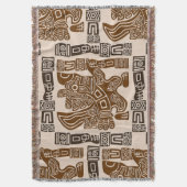Couverture Aztec Eagle Guerrier Tribal Art antique (devant Vertical)