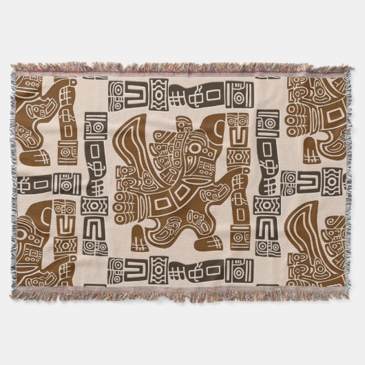 Couverture Aztec Eagle Guerrier Tribal Art antique (Devant)