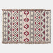 Couverture Aztec Essence V Ptn IIIb Crème Taupe Rouge (Devant)