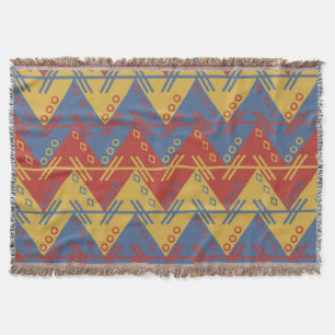 Couverture Aztec Imprimer Sud-Américain Inspiré