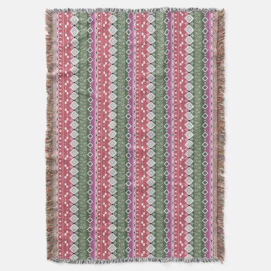 Couverture Aztec pattern, stripes. (devant Vertical)