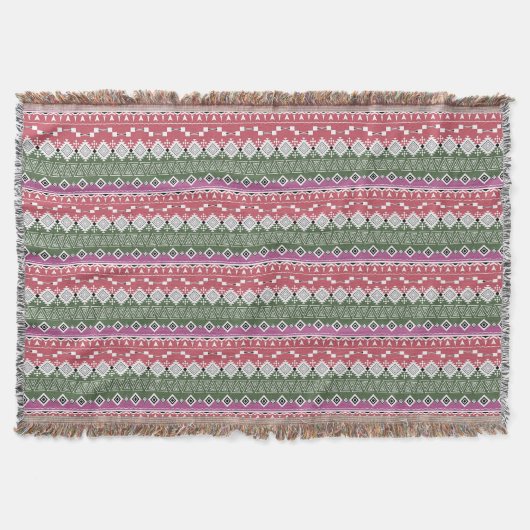 Couverture Aztec pattern, stripes. (Devant)