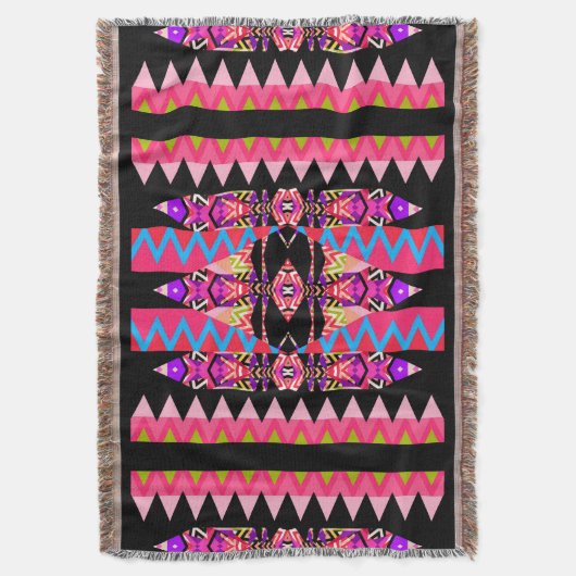 Couverture aztèque de jet (devant Vertical)