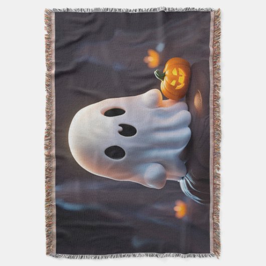 Couverture Baby Ghost Déplaisant mignon caractère Halloween (devant Vertical)