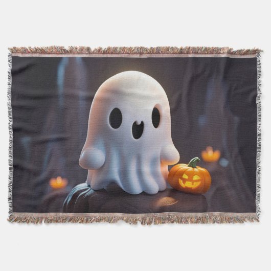 Couverture Baby Ghost Déplaisant mignon caractère Halloween (Devant)