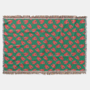 Couverture Baguettes rouges mignonnes galloises sur Motif Arr