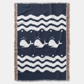 Couverture BALEINE blanche sur bleu foncé (devant Vertical)