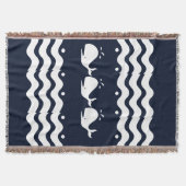 Couverture BALEINE blanche sur bleu foncé (Devant)