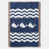 Couverture BALEINE blanche sur bleu foncé (devant Vertical)