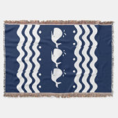 Couverture BALEINE blanche sur bleu foncé (Devant)