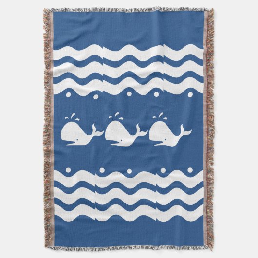 Couverture BALEINE blanche sur bleu moyen (devant Vertical)