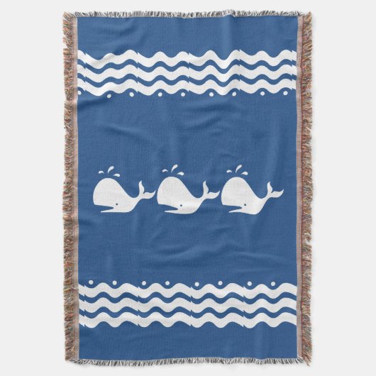 Couverture BALEINE blanche sur bleu moyen (devant Vertical)