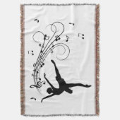 Couverture Ballerina Dancing with Music Notes (devant Vertical)