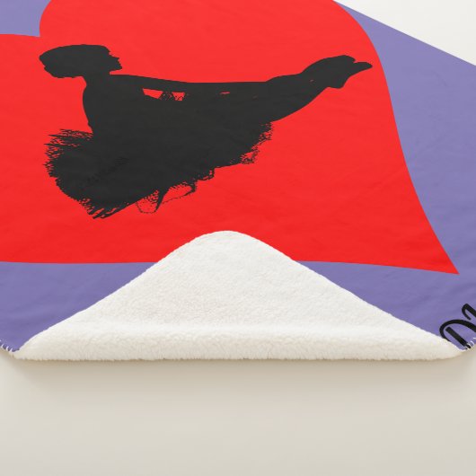 Couverture Ballerina violette au coeur rouge. (3/4)