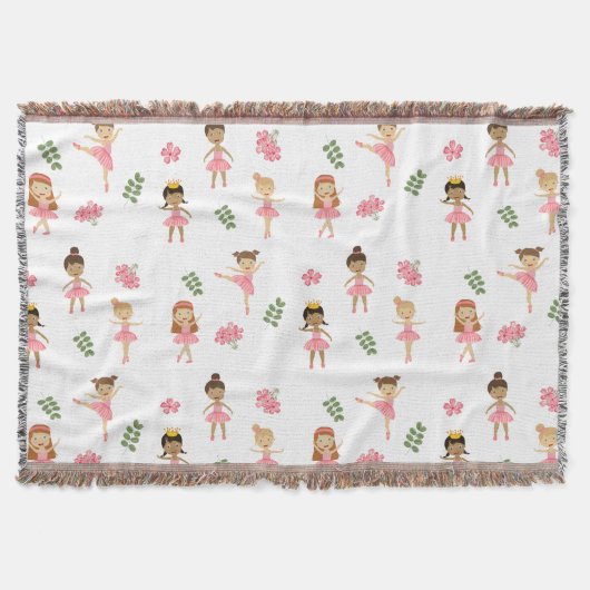 Couverture Ballet Pink Ballerinas Motif dansant (Devant)
