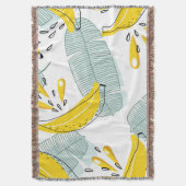 Couverture Bananes juteuses Motif Vintage (devant Vertical)