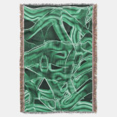 Couverture Bande d'acrylique verte, croisée superposée (devant Vertical)