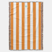 Couverture Bande de cabane orange et monogramme Turquoise per (devant Vertical)