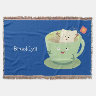 Couverture Bande dessinée de la tasse de thé mignonne humour