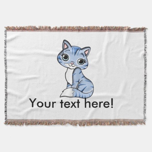 Couverture Bande dessinée mignonne de chat bleu (Devant)