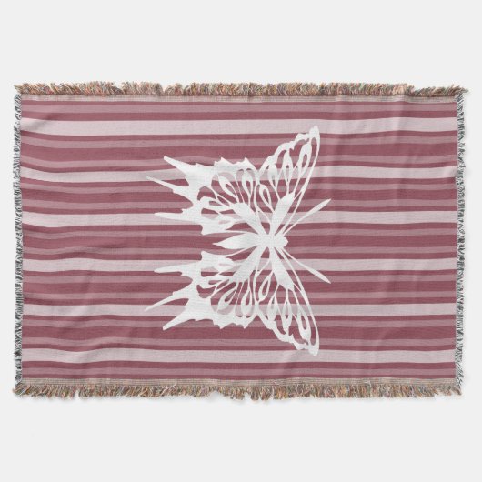 Couverture Bande victorienne Rose foncée avec papillon (Devant)
