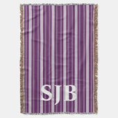 Couverture Bande victorienne violette avec monogramme (devant Vertical)
