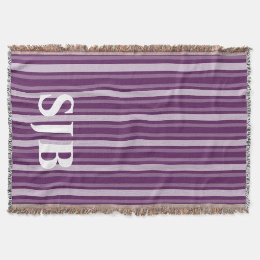 Couverture Bande victorienne violette avec monogramme (Devant)