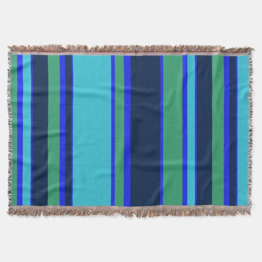 Couverture Bandes bleues et vertes (Devant)