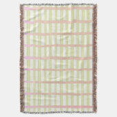 Couverture Bandes d'aquarelle vert et rose sur blanc (devant Vertical)