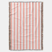 Couverture Bandes de bonbons corail et blanc (devant Vertical)