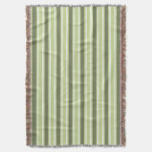 Couverture Bandes de bonbons d'olive et blanc (devant Vertical)