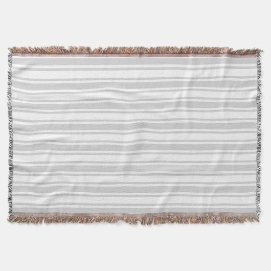 Couverture Bandes de bonbons gris clair et blanc (Devant)