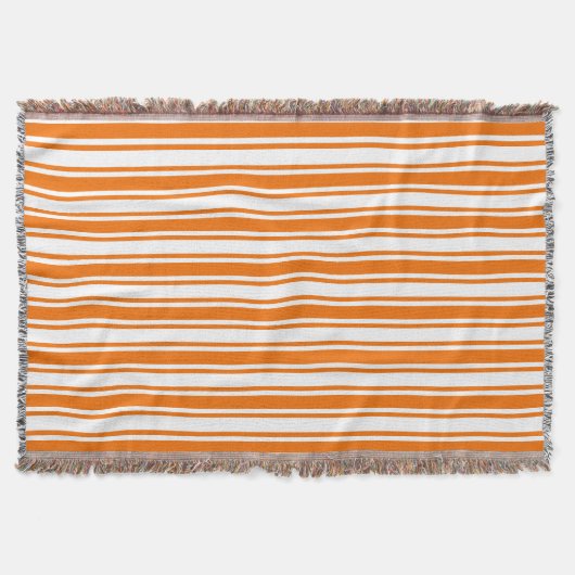 Couverture Bandes de bonbons orange et blanc (Devant)