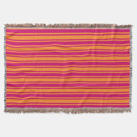 Couverture Bandes de bonbons rose et orange (Devant)