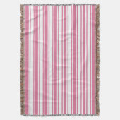 Couverture Bandes de bonbons roses et blanches (devant Vertical)