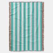 Couverture Bandes de bonbons turquoises et blanches (devant Vertical)