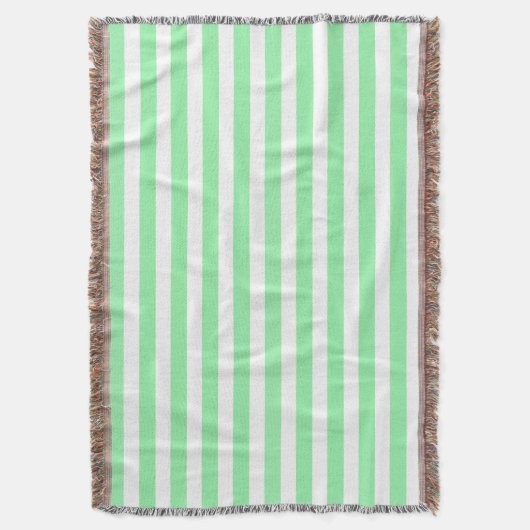 Couverture Bandes de bonbons vertes et blanches (devant Vertical)