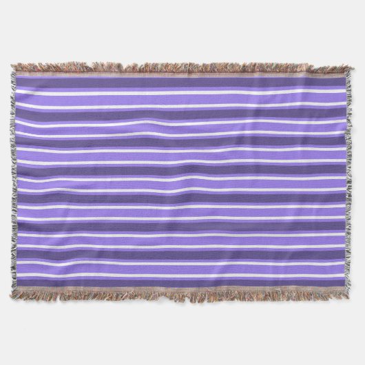 Couverture Bandes de bonbons violettes et blanches (Devant)