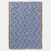 Couverture Bandes de zigzag gris bleu (devant Vertical)