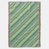 Couverture Bandes diagonales vert olive (devant Vertical)